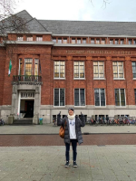 Mr LEE Marcus Sherray at the entrance of the Erasmus University College on the last day of instruction
